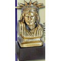 10 3/4" Statue of Liberty Bust W/Marble Base New York Souvenir